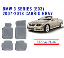 REZAW PLAST All-Weather Rubber Mats for BMW 3 Series E93 2007-2013 Cabrio Molded