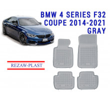 REZAW PLAST Vehicle-Specific Floor Liners for BMW 4 Series F32 Coupe 2014-2021 Odor