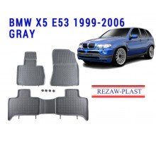 REZAW PLAST Rubber Floor Liners for BMW X5 E53 1999-2006 Vehicle-Specific Tailored