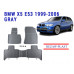 REZAW PLAST Rubber Floor Liners for BMW X5 E53 1999-2006 Odorless Gray