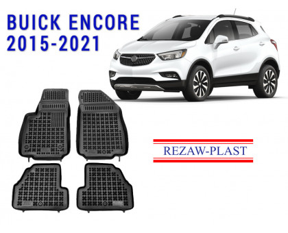 REZAW PLAST Custom Fit Floor Mats for Buick Encore 2015-2021 Anti-Slip Black