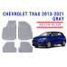 REZAW PLAST Custom-Fit Rubber Mats for Chevrolet Trax 2013-2021 Custom Fit Gray