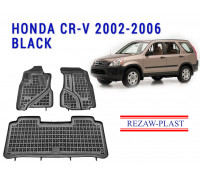 REZAW PLAST Rubber Auto Mats for Honda CR-V 2002-2006 Waterproof Black