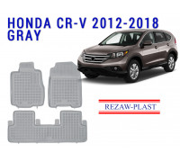 REZAW PLAST Perfect Fit Floor Mats for Honda CR-V 2012-2018 Anti-Slip Gray