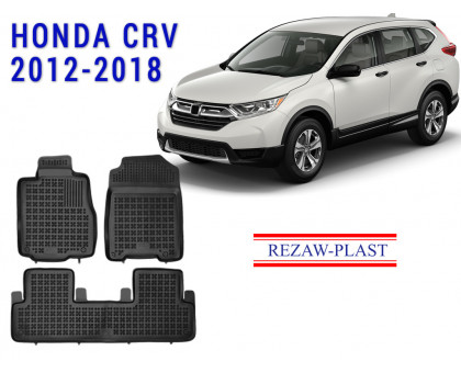 REZAW PLAST Floor Mats for Honda CR-V 2012-2018 Durable Black 