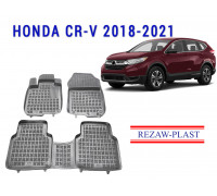 REZAW PLAST Rubber Floor Liners for Honda CR-V 2018-2021 Vehicle-Specific Tailored