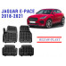 REZAW PLAST Floor Liners for Jaguar E-Pace 2018-2021 Custom Fit Black