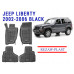 REZAW PLAST Custom Fit Floor Mats for Jeep Liberty 2002-2006 All Season Black