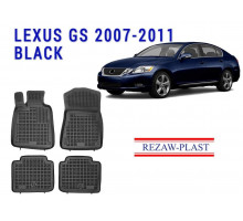 REZAW PLAST Rubber Mats for Lexus GS 2007-2011 Durable Black