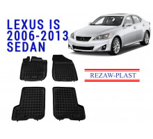REZAW PLAST Floor Mats for Lexus IS 2006-2013 Sedan Molded, Anti-Slip All-Weather