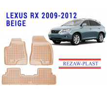 REZAW PLAST All-Weather Rubber Mats for Lexus RX 2009-2012 All Weather Beige 