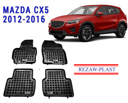 REZAW PLAST Floor Car Mats Precision Fit for Mazda CX-5 2012-2016 Waterproof Odorless