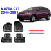 REZAW PLAST Perfect Fit Floor Mats for Mazda CX-7 2006-2009 Anti-Slip Black
