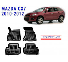 REZAW PLAST Premium Floor Liners for Mazda CX-7 2010-2012 Anti-Slip Durable Molded