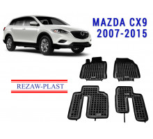 REZAW PLAST SUV Liners Set for Mazda CX-9 2007-2015 Durable Black