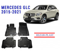 REZAW PLAST Floor Mats for Mercedes GLC 2015-2021 Molded, Anti-Slip All-Weather