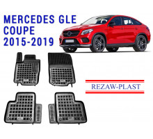 REZAW PLAST Floor Liners for Mercedes GLE Coupe 2015-2019 All Weather Black
