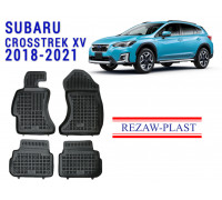 REZAW PLAST Floor Mats for Subaru Crosstrek XV 2018-2021 All Season Black