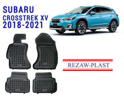 REZAW PLAST Floor Mats for Subaru Crosstrek XV 2018-2021 Waterproof Interior Shields