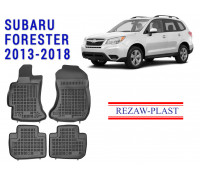 REZAW PLAST Floor Liners for Subaru Forester 2013-2018 All Weather Black