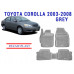 REZAW PLAST Custom Fit Floor Mats for Toyota Corolla 2003-2008 Durable Gray