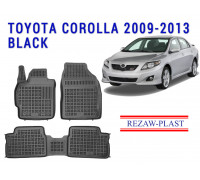 REZAW PLAST Rubber Mats for Toyota Corolla 2009-2013 Waterproof Black