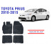 REZAW PLAST Floor Liners for Toyota Prius 2010-2015 All Season Black