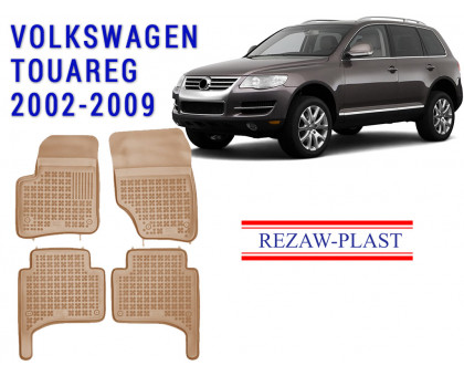 REZAW PLAST Custom Fit Floor Mats, Tailored for Volkswagen Touareg 2002-2009 Odorless