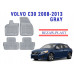 REZAW PLAST Floor Mats for Volvo C30 2008-2013 Custom Fit Gray 