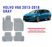 REZAW PLAST Floor Liners for Volvo V60 2013-2018 Top-Quality, Custom-Fit Mats Durable