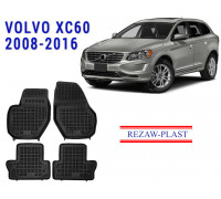 REZAW PLAST Rubber Floor Mats for Volvo XC60 2008-2016 All Weather Molded