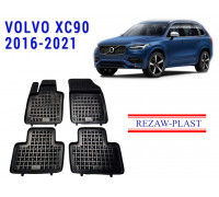 REZAW PLAST SUV Liners Set for Volvo XC90 2016-2021 Durable Elastic Non-Slip