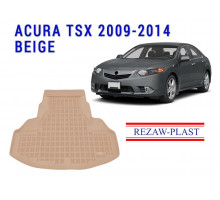 Rezaw-Plast Rubber Trunk Mat for Acura TSX 2009-2014 Beige