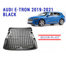 REZAW PLAST Top-Quality Cargo Mat for Audi E-Tron 2019-2021 Odorless Black 