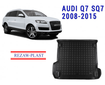REZAW PLAST Premium Cargo Tray for Audi Q7 SQ7 2008-2015 Custom Fit Black