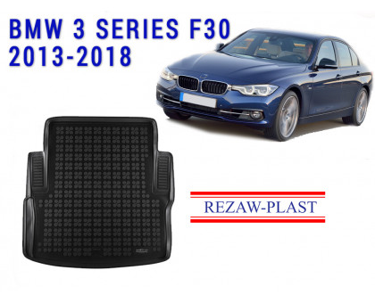 REZAW PLAST Cargo Liner for BMW 3 Series F30 2013-2018 Custom Fit Black