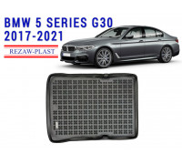 Rezaw-Plast Rubber Trunk Mat for BMW 5 Series G30 2017-2021 Black