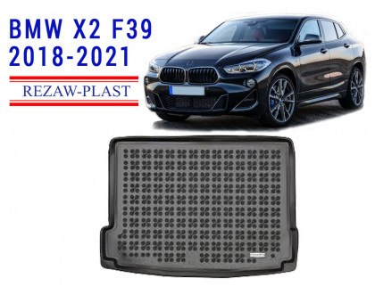 REZAW PLAST Custom Fit Trunk Liner for BMW X2 F39 2018-2021 All Weather Black 