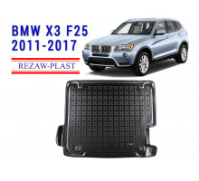 REZAW PLAST Trunk Organizer for SUV for BMW X3 F25 2011-2017 Durable Black 