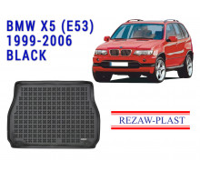 REZAW PLAST Rubber Trunk Mat for BMW X5 E53 1999-2006 All Weather Black