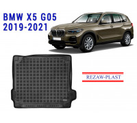 Rezaw-Plast Rubber Trunk Mat for BMW X5 G05 2019-2021 Black