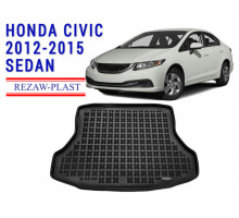 REZAW PLAST Cargo Liner for Honda Civic 2012-2015 Sedan Custom Fit Black