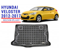 REZAW PLAST Custom Fit Trunk Liner for Hyundai Veloster 2012-2017 Anti Slip Molded