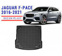 REZAW PLAST Rubber Trunk Mat for Jaguar F-Pace 2016-2021 Custom Fit  Black