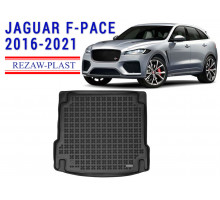 Rezaw-Plast Rubber Trunk Mat for Jaguar F-Pace 2016-2021 Black