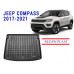 REZAW PLAST Trunk Mat for Jeep Compass 2017-2021 All Weather Durable Elastic Soft