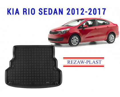 REZAW PLAST Cargo Protector for Kia Rio Sedan 2012-2017 Durable Black