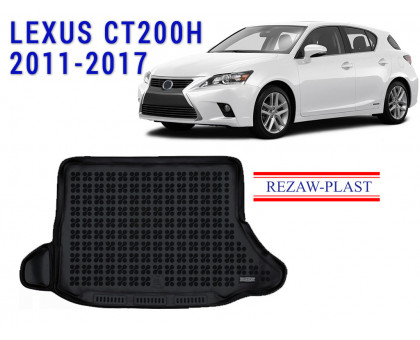 REZAW PLAST Quality Cargo Tray for Lexus CT200H 2011-2017 Durable Black 