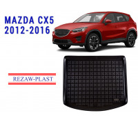 REZAW PLAST Rubber Trunk Mat - Exact Fit for Mazda CX-5 2012-2016, Molded Durable