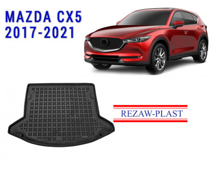 REZAW PLAST Cargo Mat for Mazda CX-5 2017-2021 All Weather Black 